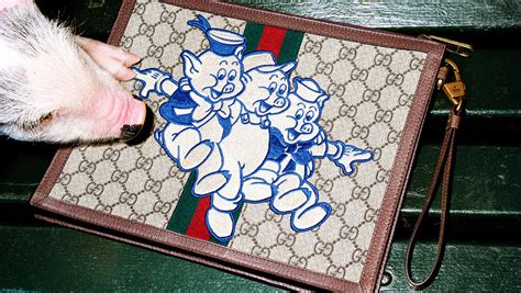 gucci pig collection|gucci three little pigs logo.